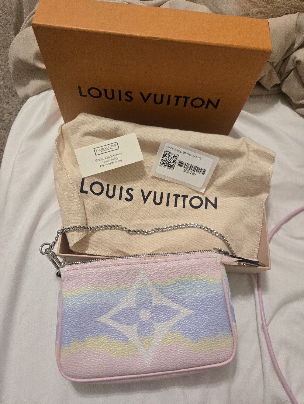 Louis Vuitton Pastel Monogram Mini Pochette - Pink, Lavender, Yellow